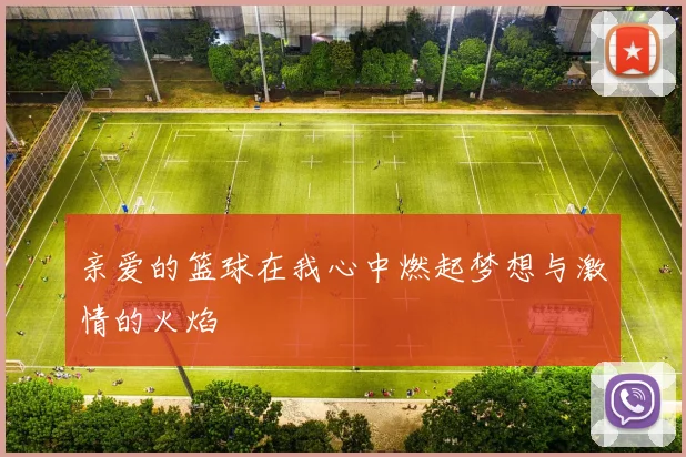 亲爱的篮球在我心中燃起梦想与激情的火焰